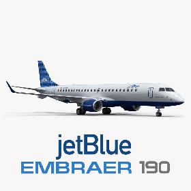 Embraer ERJ-190 JetBlue 3D model